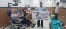 Sempena HUT ke-7, Pengurus SMSI Riau Donor Darah ke UTD PMI Pekanbaru