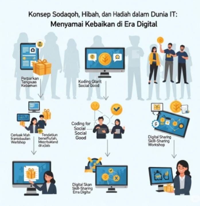 Konsep Sedekah, Hibah, dan Hadiah dalam Dunia IT: Menyemai Kebaikan di Era Digital