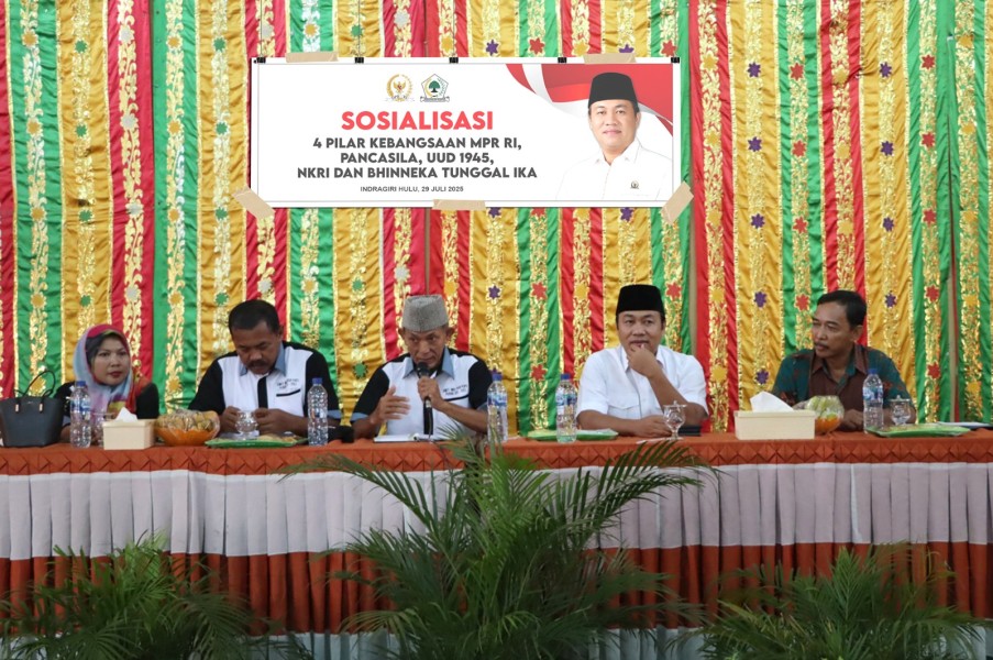 Yulisman Sosialisasikan Empat Pilar Kebangsaan di Lubuk Batu Jaya Inhu