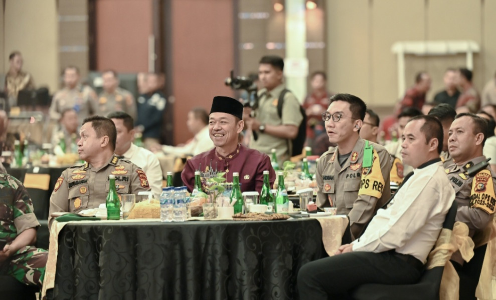Rapim TNI-Polri se Provinsi Riau, Afrizal Sintong: Kita Selalu Mendukung Sinergisitas TNI-Polri dalam Menjaga Stabilitas Keamanan