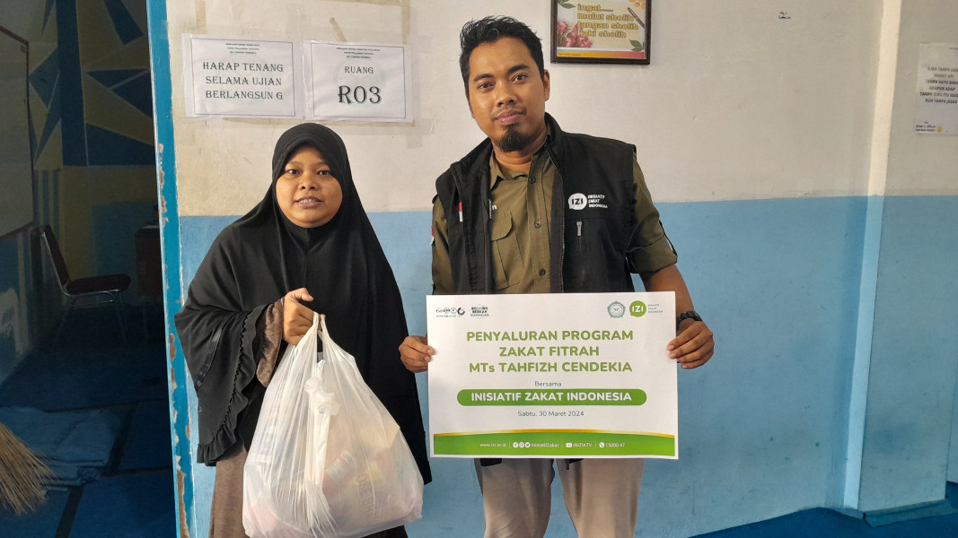 Semarakkan Ramadhan Care, MTS Tahfiz Cendekia Gandeng IZI Riau