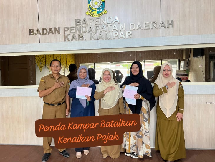 Pasca Didesak Tokoh, Akhirnya Bupati Kampar Resmi Batalkan Kenaikan Pajak dan Beri Hadiah Program Stimulus Untuk Rakyat