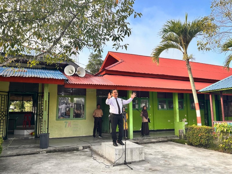 Satintelkam Polres Meranti Bersama Polsek Jajaran Gelar Police Goes To Scholl Secara Serentak.